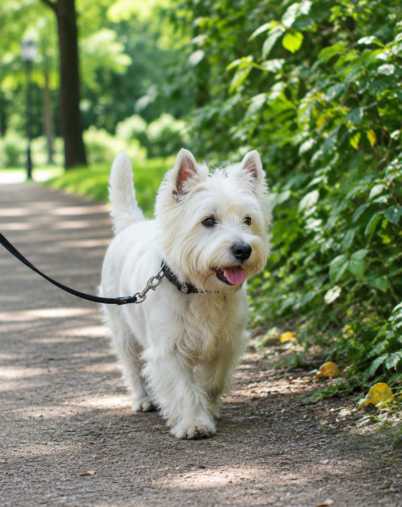 Westie en una escena de cachorros